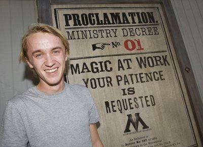 Том Фелтон посетил "Wizarding World of Harry Potter"